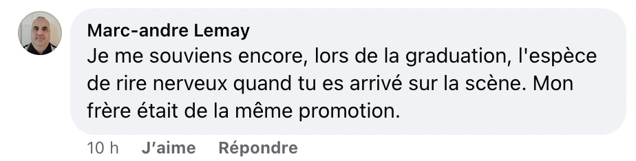 Hugo Girard publie une photo de ses études à l'école de police et un détail détonne !