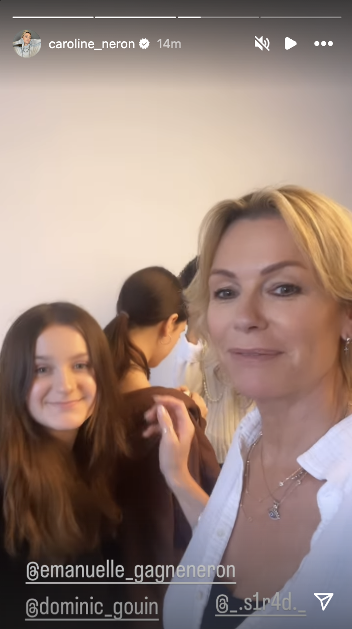 Caroline Néron partage une rare photo de sa fille et elle a tellement grandi 