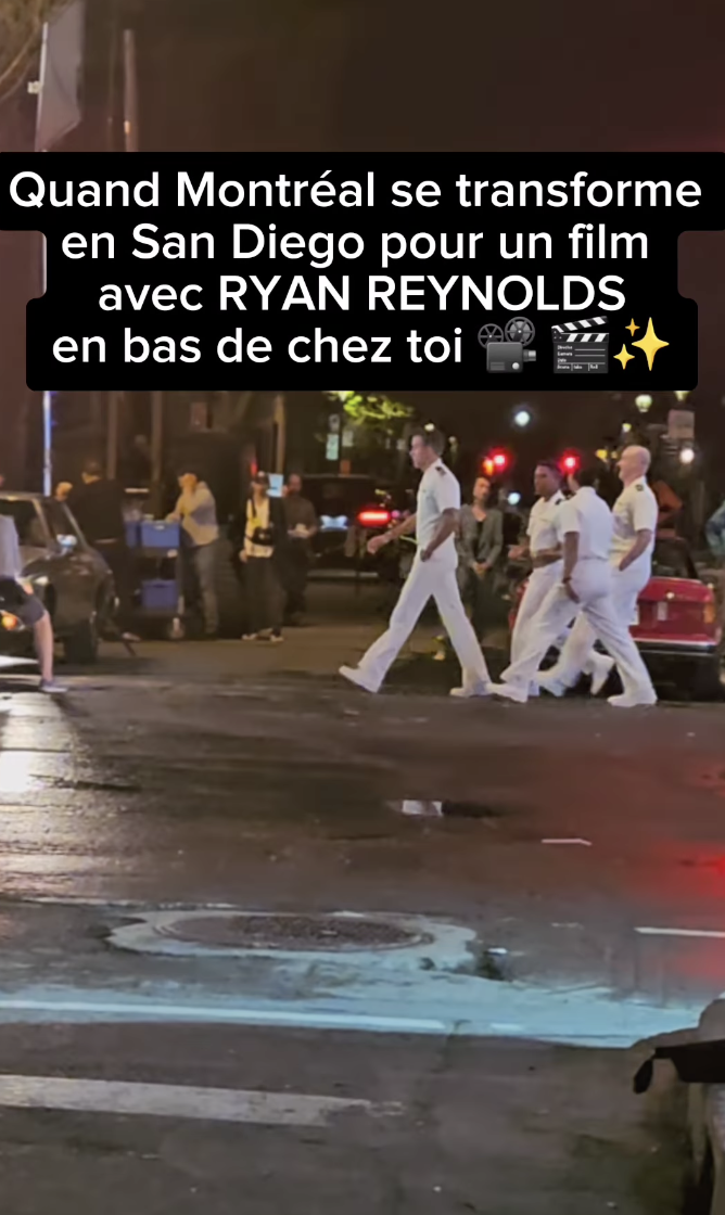 Ryan Reynolds a été aperçu dans les rues de Montréal durant les tournages d'un film