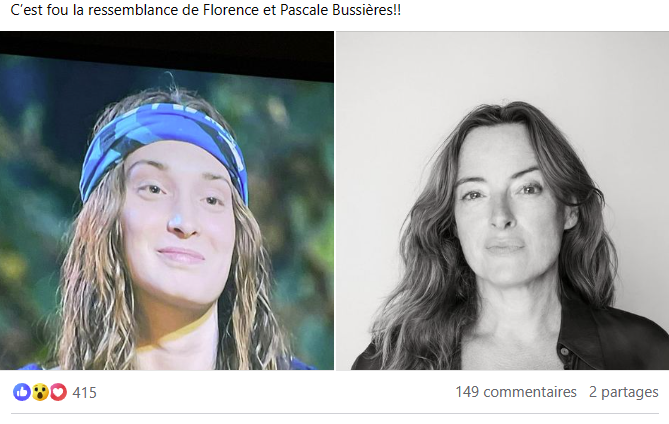 Les fans de Survivor affirment que Florence est le sosie d'une actrice bien connue au Québec