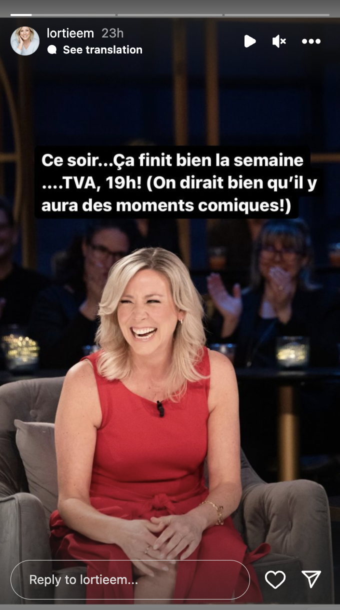 Ève-Marie Lortie nous offre un moment fort en émotions à Ça finit bien la semaine