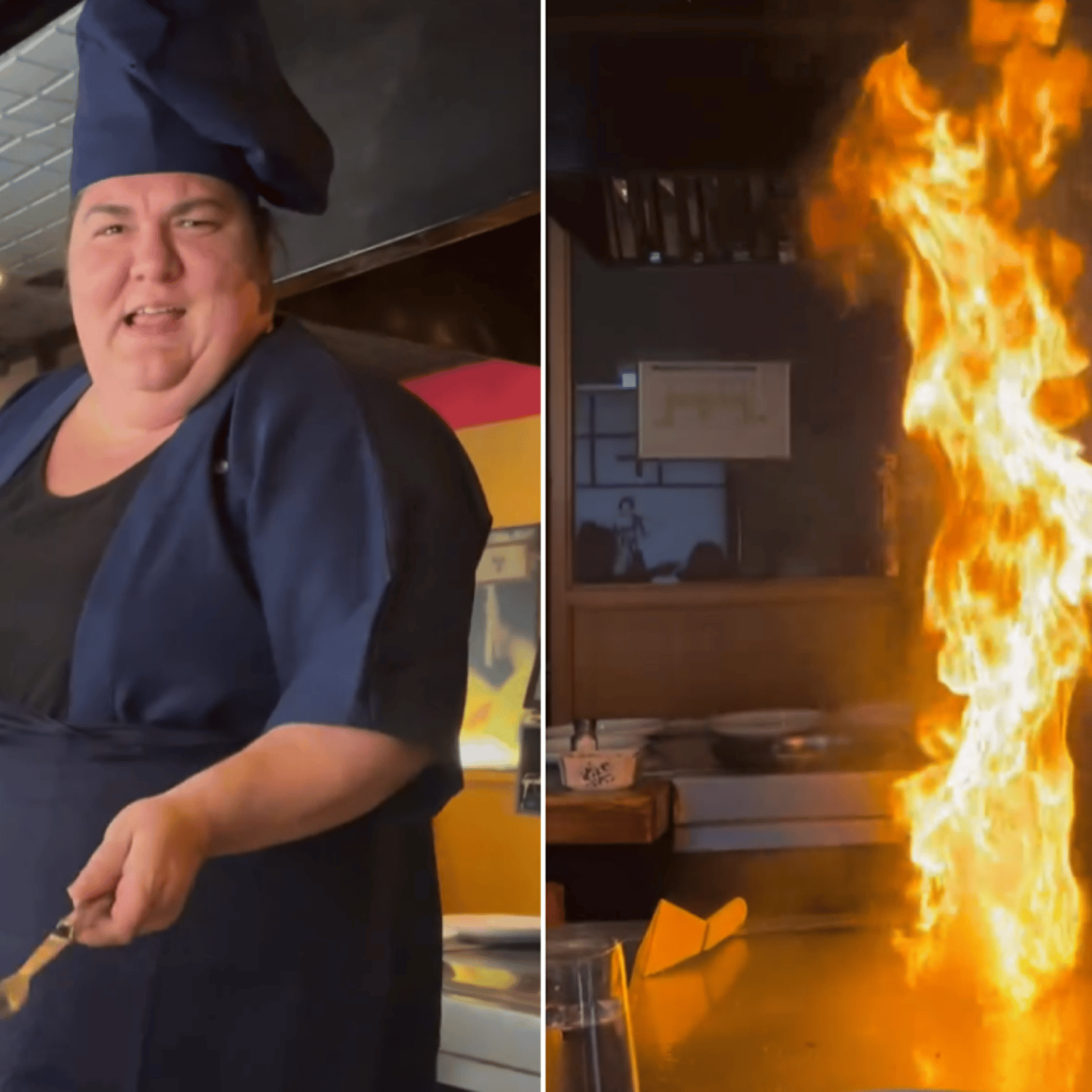 Christine Morency réalise un rêve dans une vidéo hilarante et devient chef hibachi pour sa fête