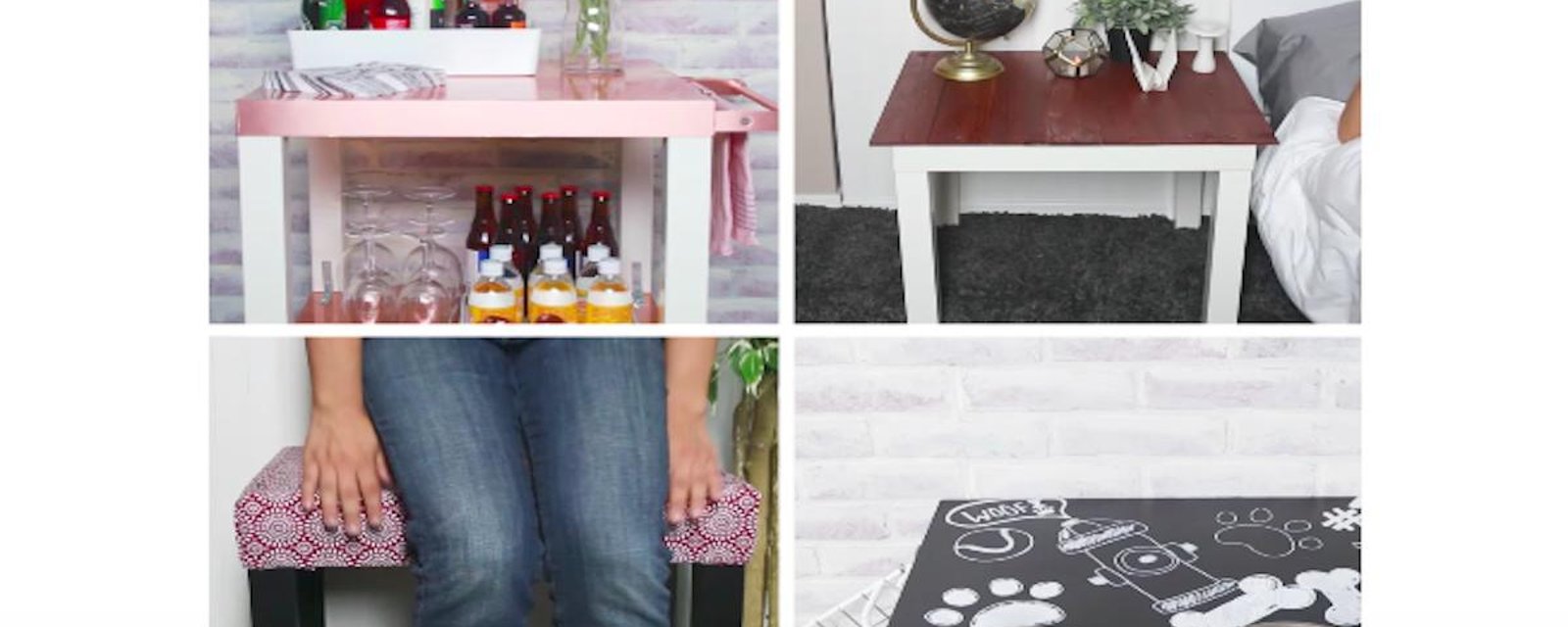 4 façons de transformer une petite table en quelque chose de vraiment cool!