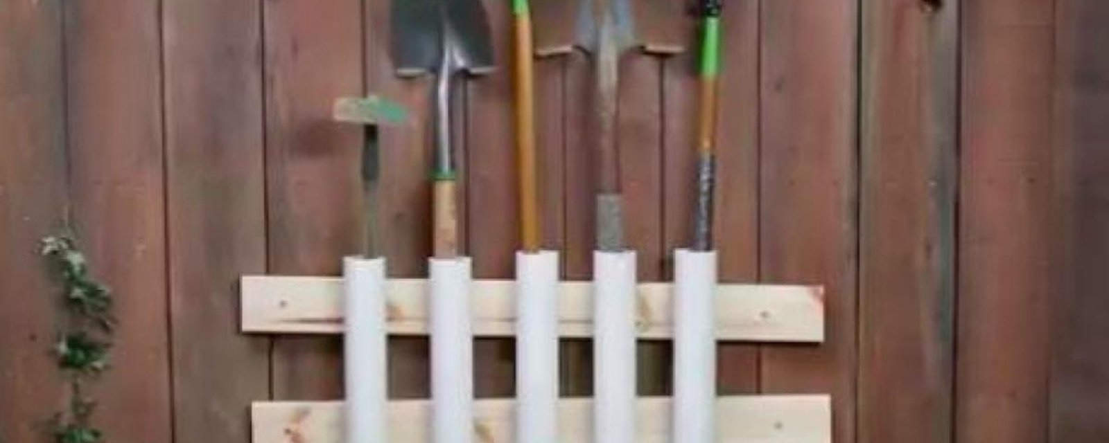 Une façon toute simple d'organiser vos outils d'extérieur dans votre garage
