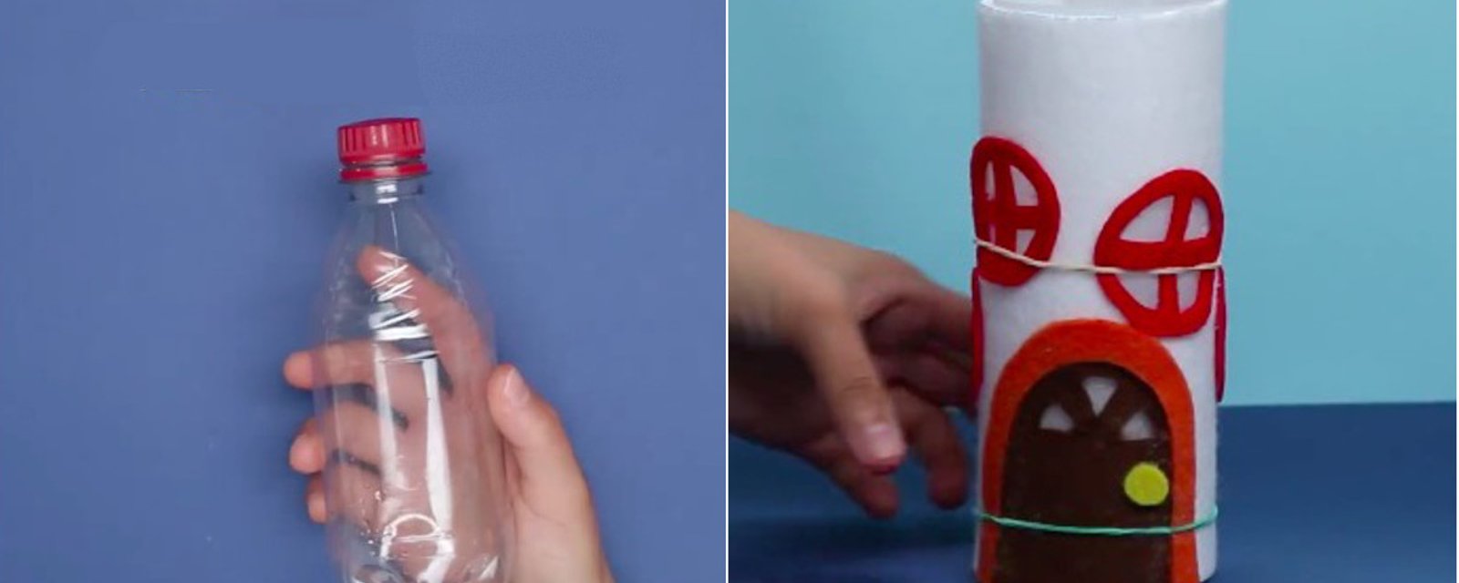 Apprenez à bricoler une veilleuse maison de fée, à partir d'une bouteille en plastique vide! 