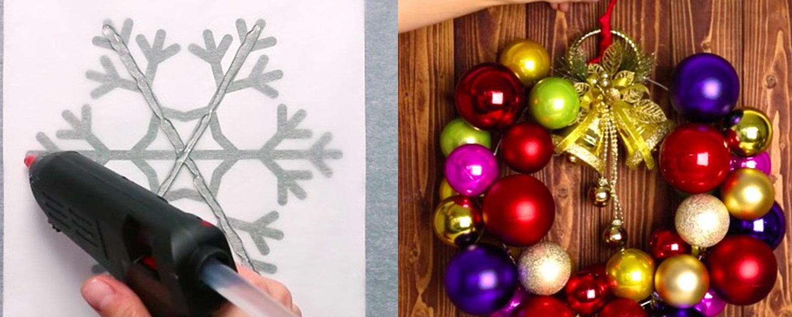 3 décorations de Noël super simples à bricoler en moins de 5 minutes chacune! 