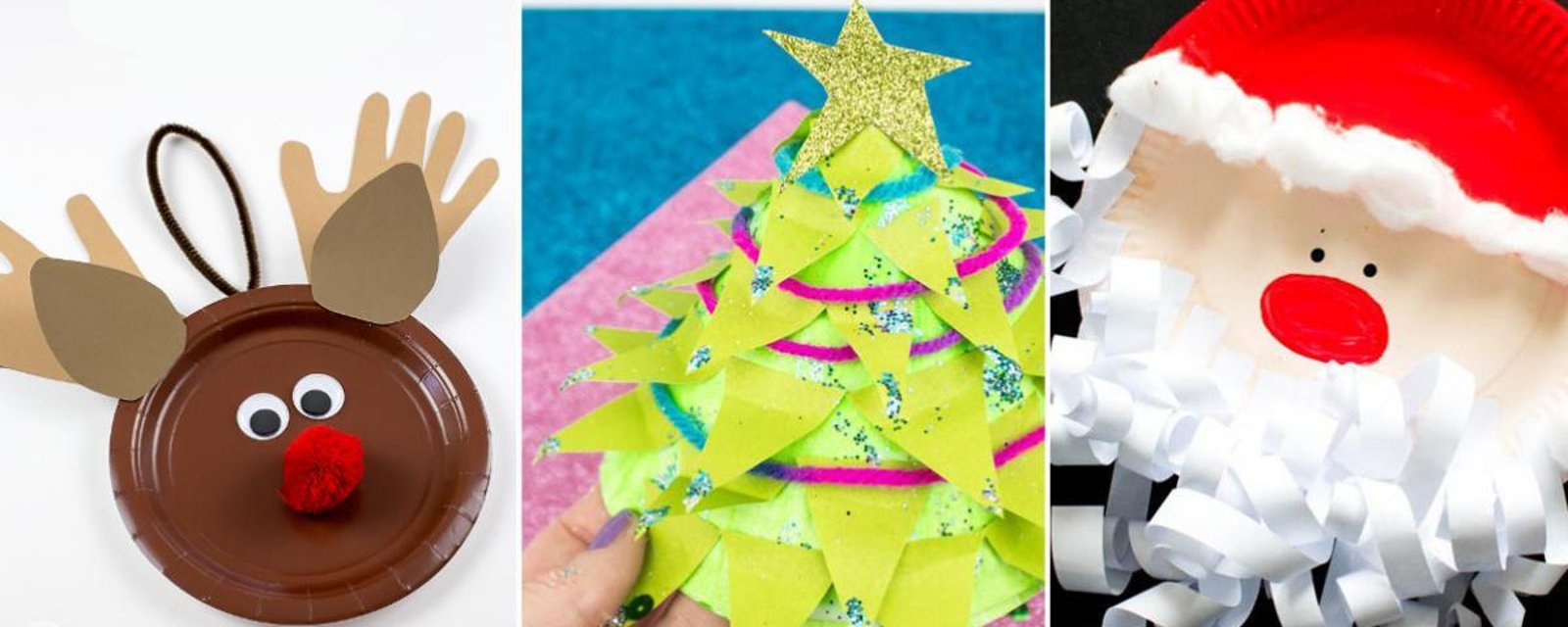 17 fabuleux bricolages d'hiver et de Noël à faire avec les enfants à partir d'assiettes en carton! 