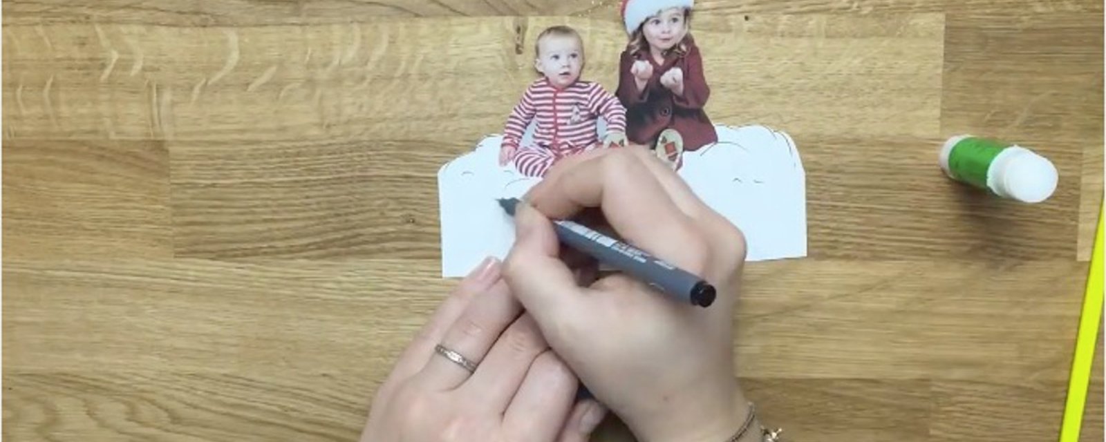 Créer une décoration unique pour votre sapin à partir des photos de vos enfants 