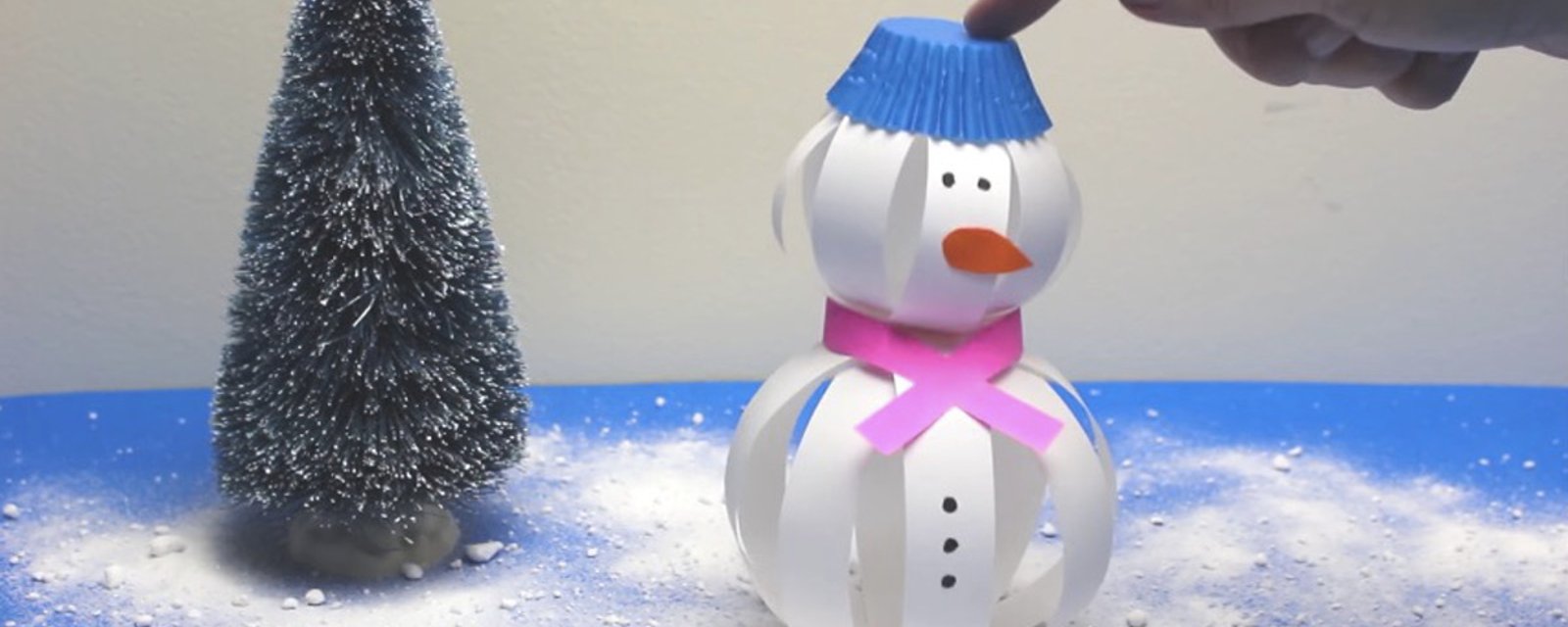 Bricolez un merveilleux bonhomme de neige en 3D avec les enfants