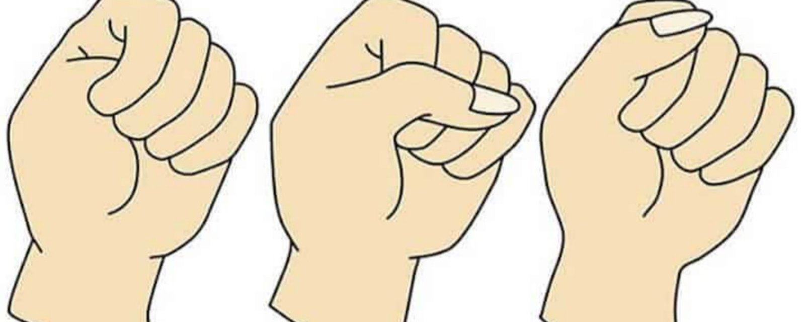Quand vous fermez la main, est-ce que votre pouce est caché sous vos doigts? Connaissez-vous la signification?