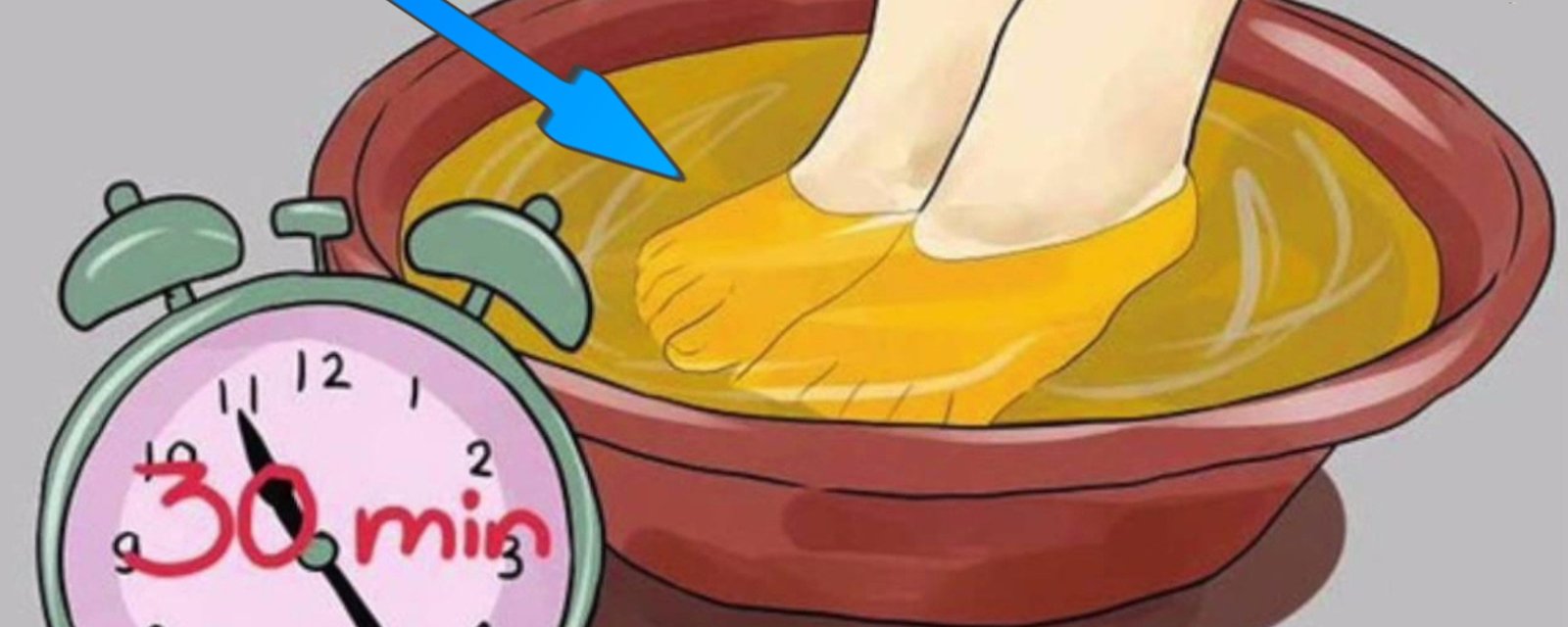 Trempez vos pieds dans un bain de vinaigre de cidre de pommes pendant 30 minutes et voyez le bienfait sur vos pieds