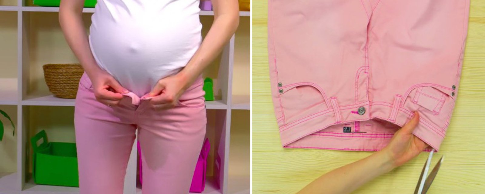 Modifiez un pantalon facilement afin de pouvoir le porter jusqu'à la fin de votre grossesse