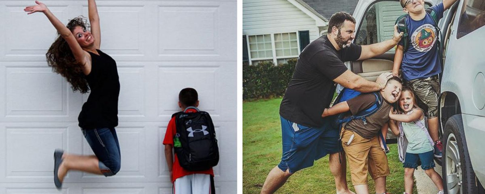 Ces 27 photos montrent à quel point les parents sont “malheureux” que leurs enfants retournent en classe