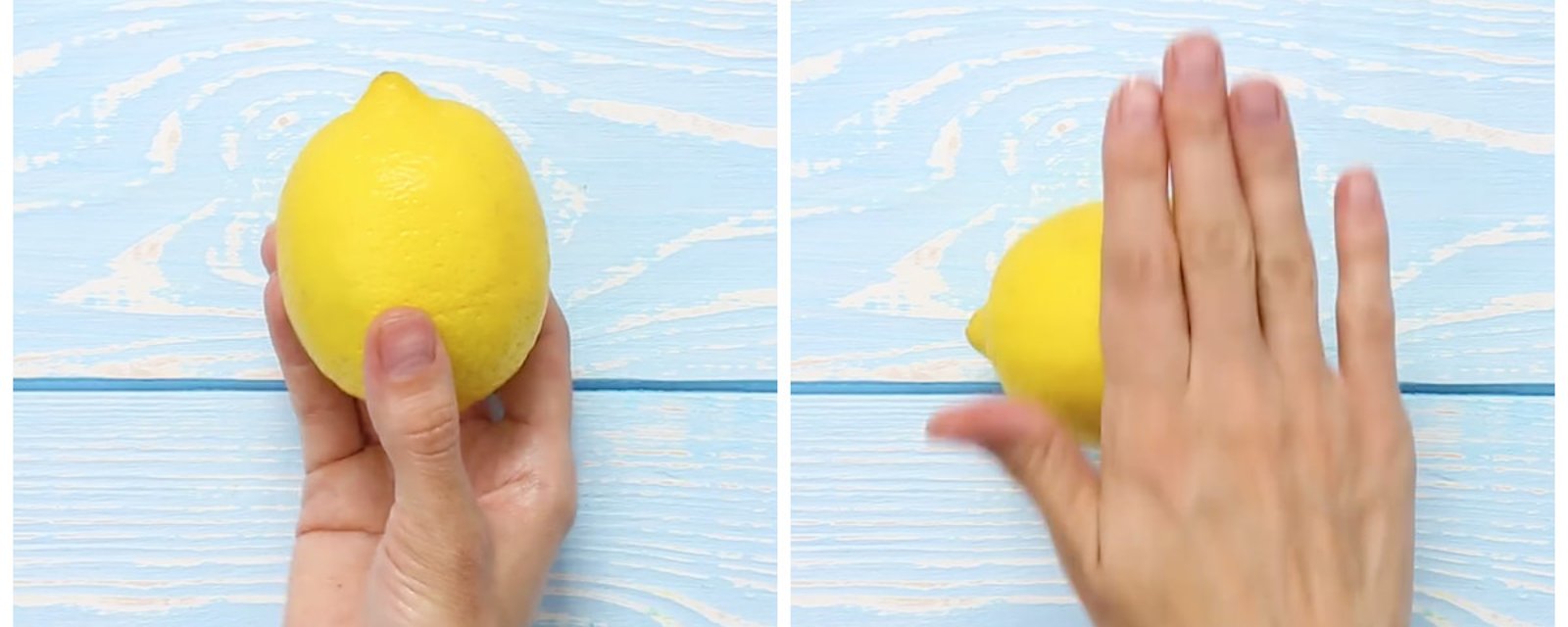 Elle sort un citron et le roule sous sa main durant quelques secondes. Ce qu’elle fait ensuite est complètement inattendu!