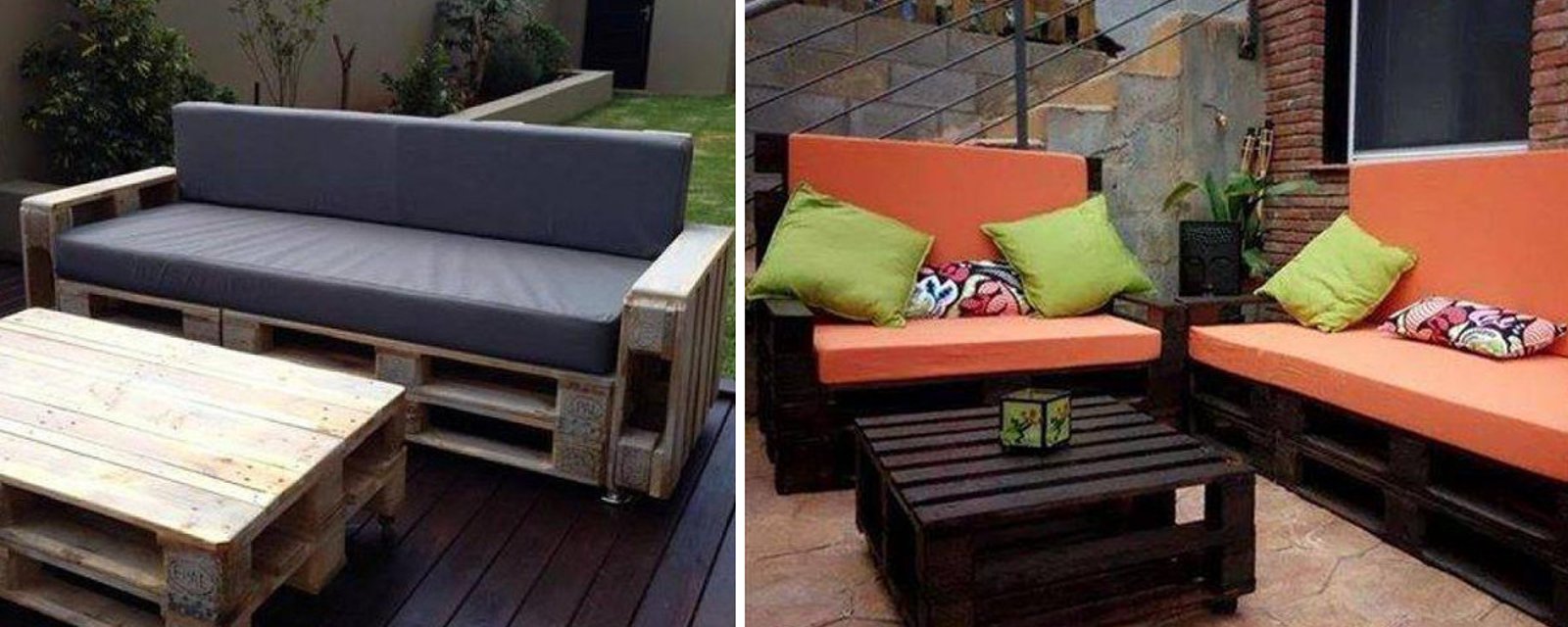 22 modèles de canapé à réaliser avec des palettes de bois! Aménagez un salon extérieur, à peu de frais! 