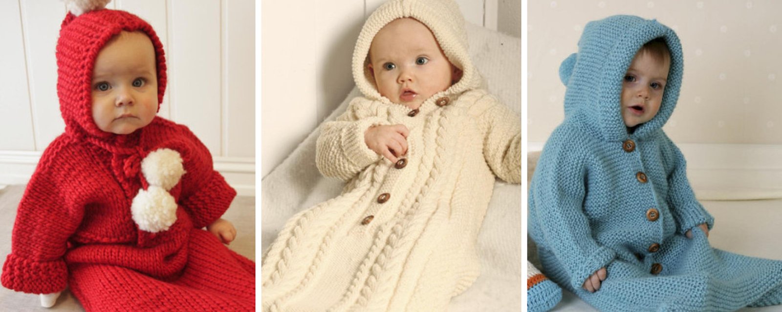 5 patrons gratuits et en français pour apprendre à faire des Nids d'anges pour bébés, au tricot! 