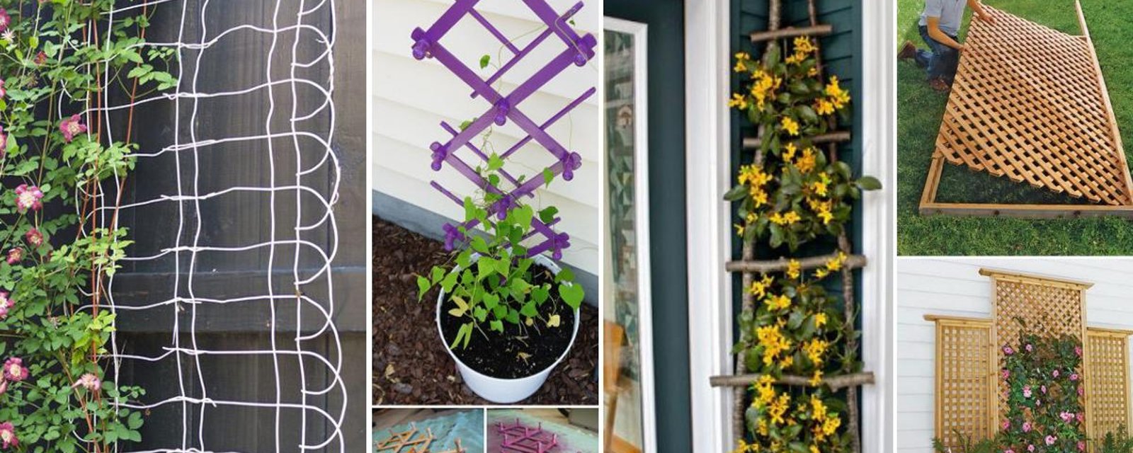 32 ingénieuses façons de créer votre treillis de jardin avec du matériel que vous avez sous la main