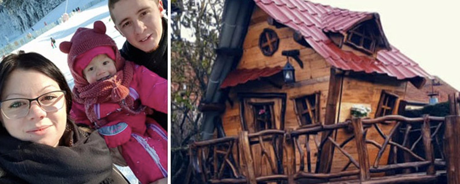 Un couple fait fureur sur Facebook après avoir construit une maison de rêve pour leur fillette