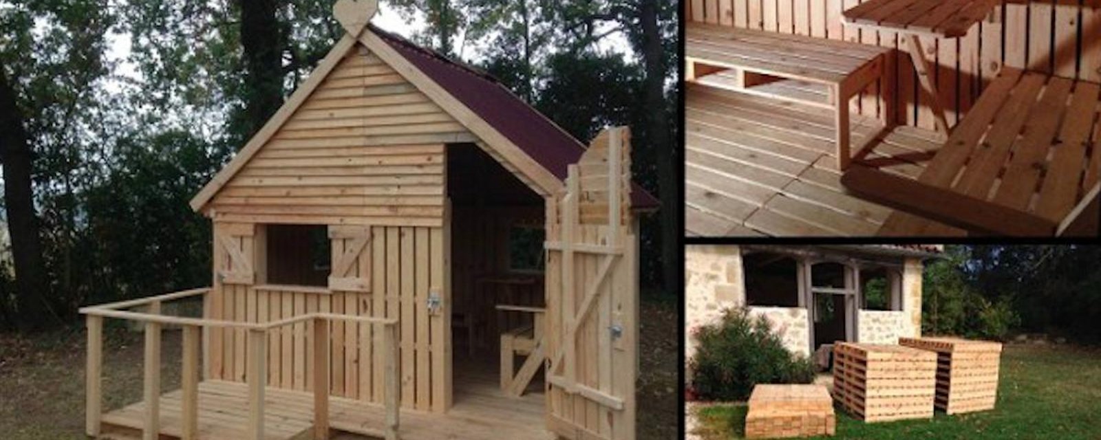 À l'aide de bois de palette, construisez une maisonnette pour vos enfants 