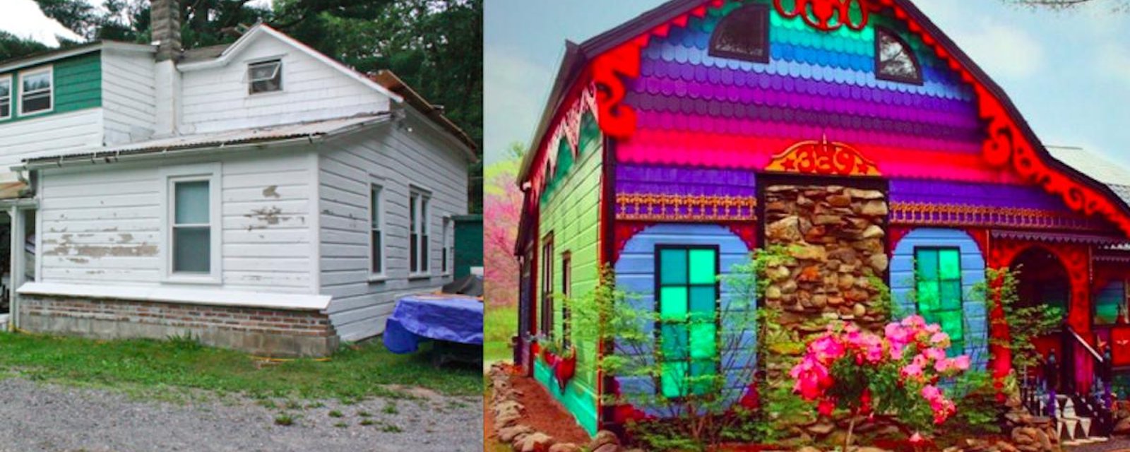 Un couple transforme une antique maison de ferme en chef-d'œuvre hallucinant