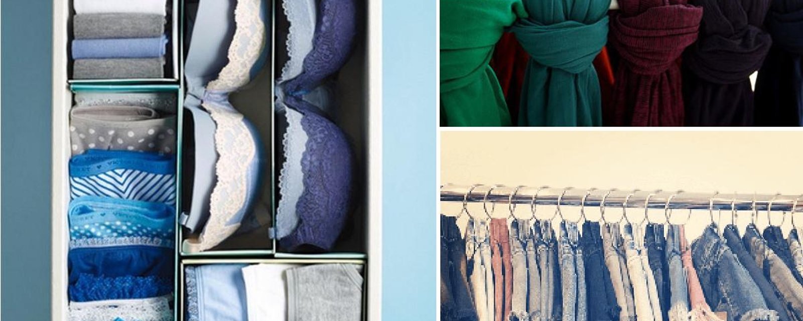 16 méthodes ingénieuses pour bien organiser vos tiroirs et garde-robes
