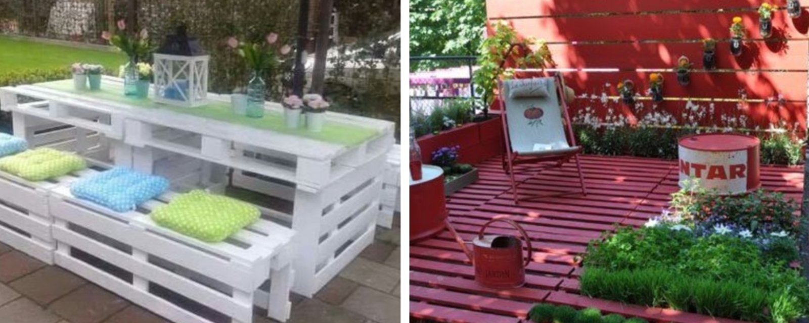 20 idées pour décorer votre jardin à l'aide de palettes de bois 