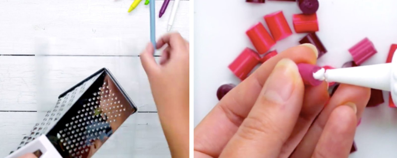 4 projets qui vous permettront de récupérer les crayons de cire brisés
