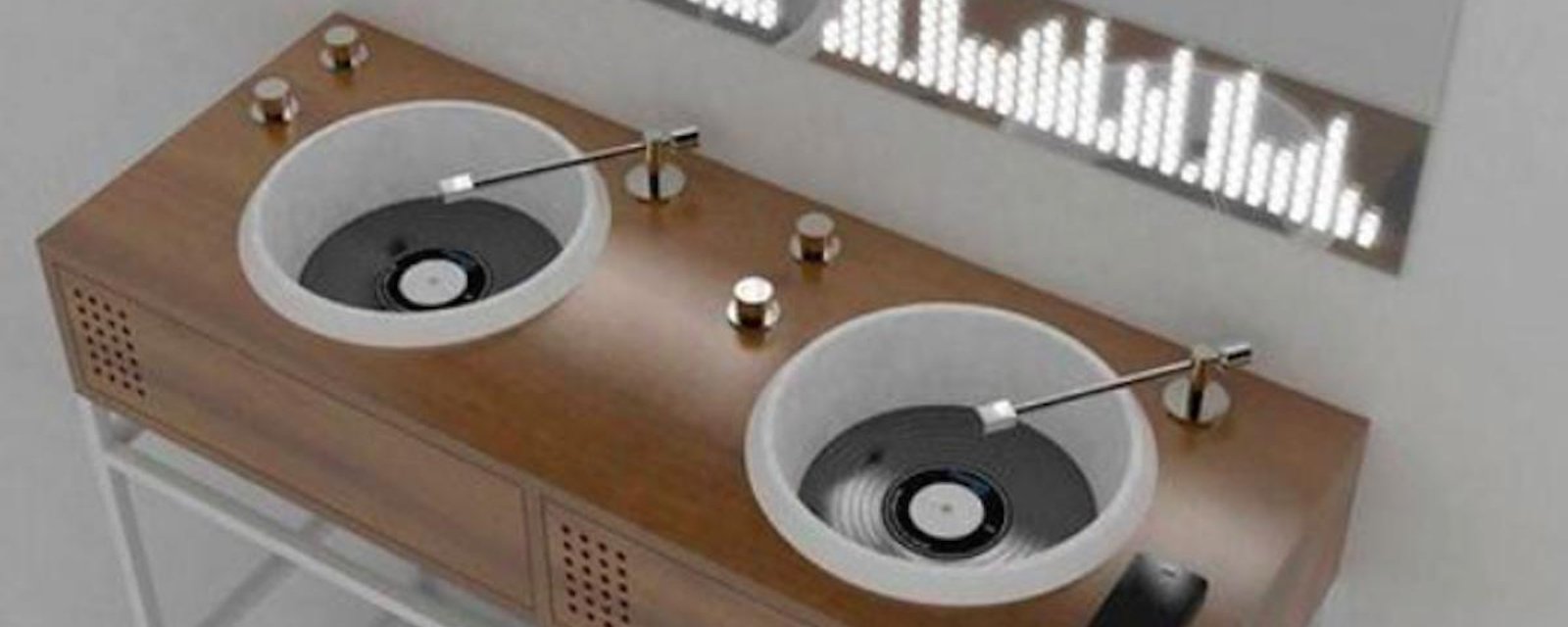 Des éviers de salle de bain pour les mordus de musique