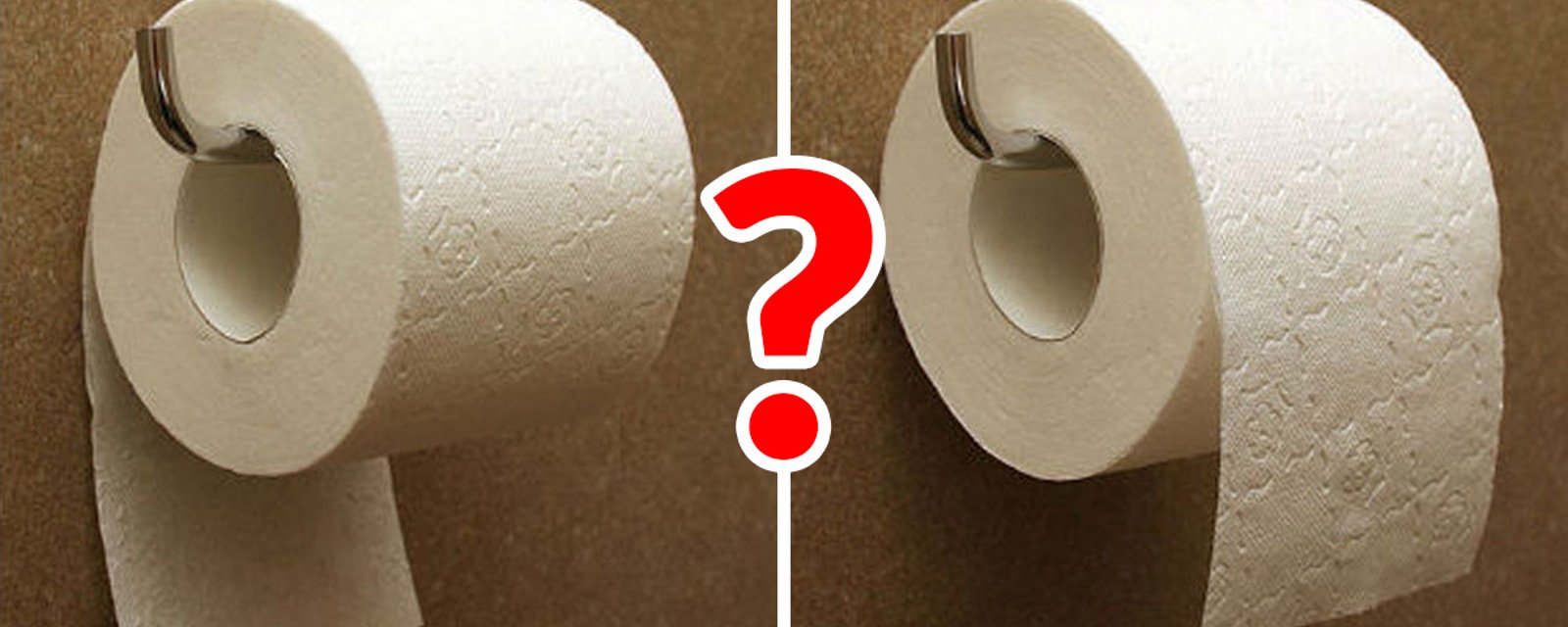 Faut-il placer le rouleau de papier de toilette feuilles par-dessus ou sur le dessous? La réponse date de 128 ans!