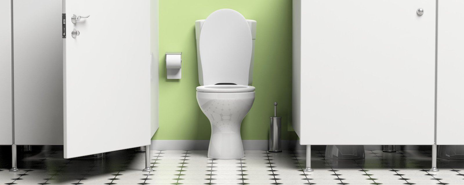 Savez-vous pourquoi les portes des toilettes publiques ne vont pas jusqu'au sol? 