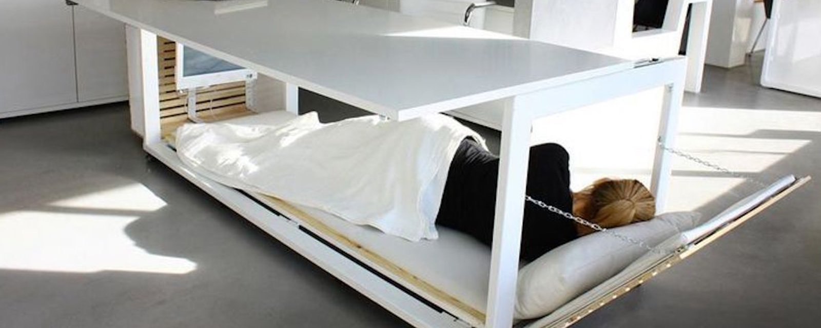 Une designer a inventé le bureau pour sieste