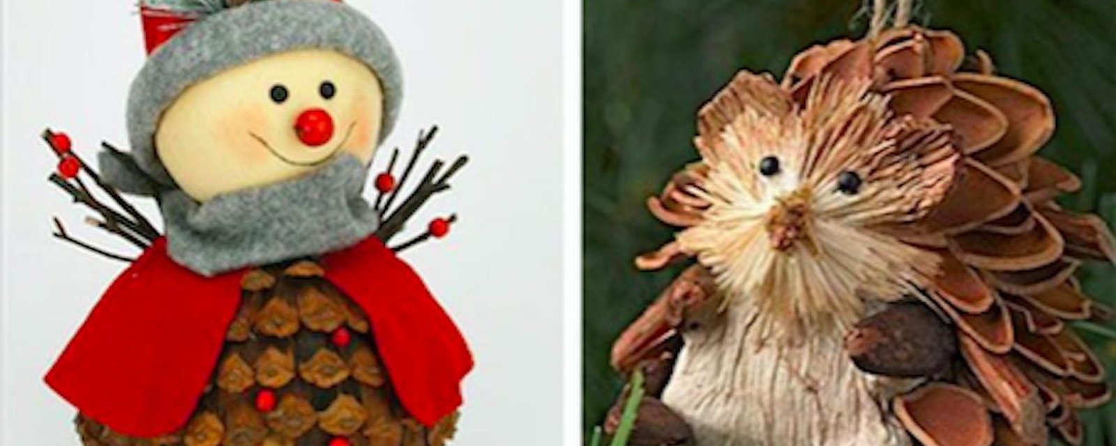 15 merveilleuses décorations de Noël à faire avec des pommes de pin!