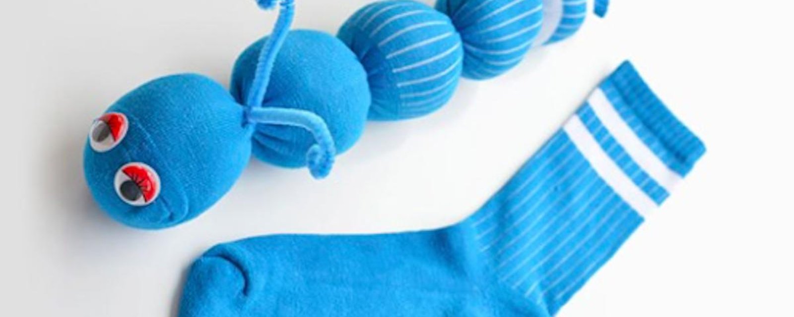 Bricolage facile: comment faire des chenilles en chaussettes sans couture