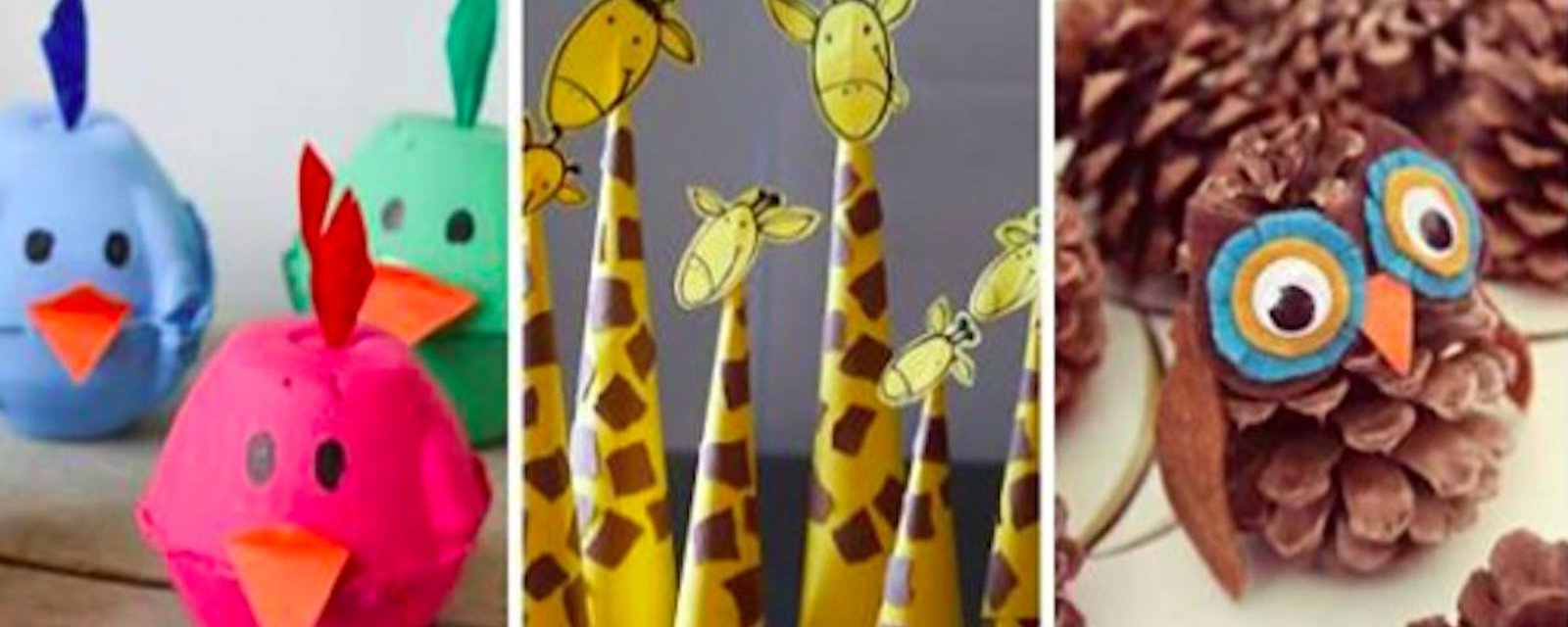 15 bricolages animaiiers à réaliser avec les enfants