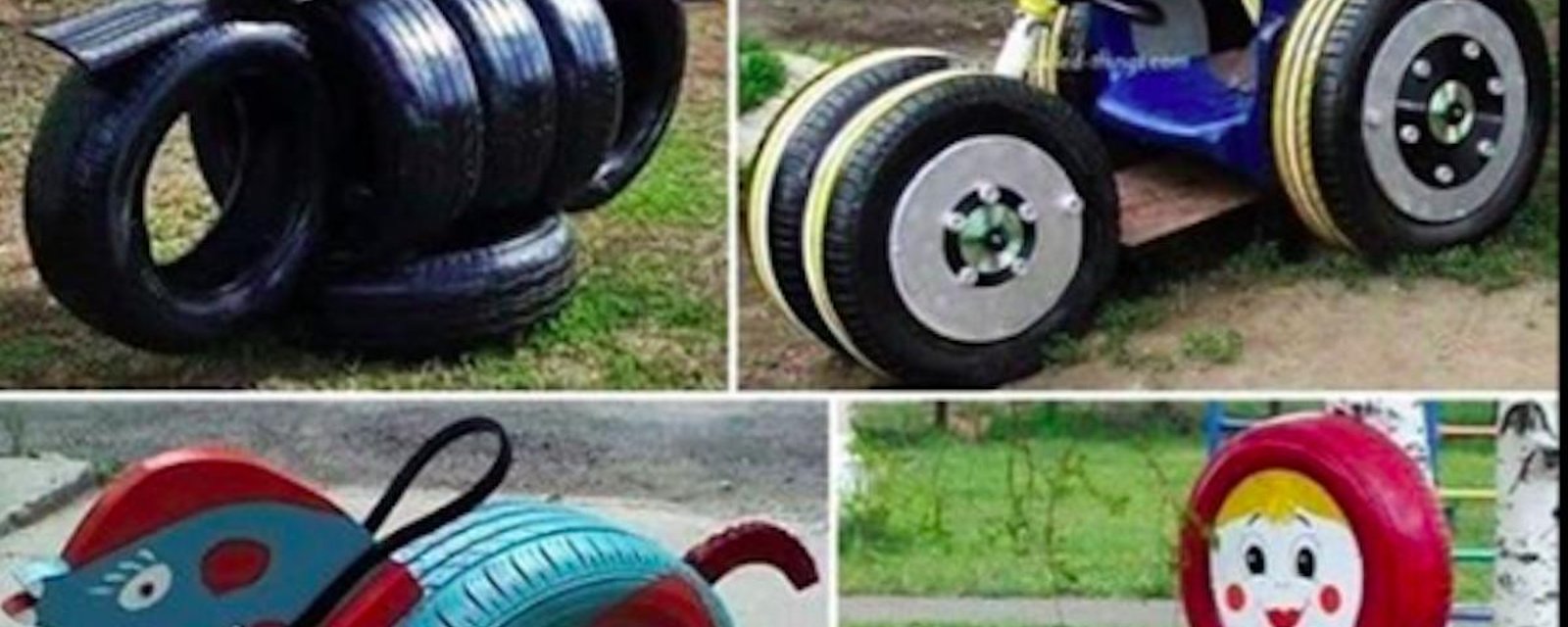 25 inspirations et + pour créer des jeux extérieurs avec de vieux pneus