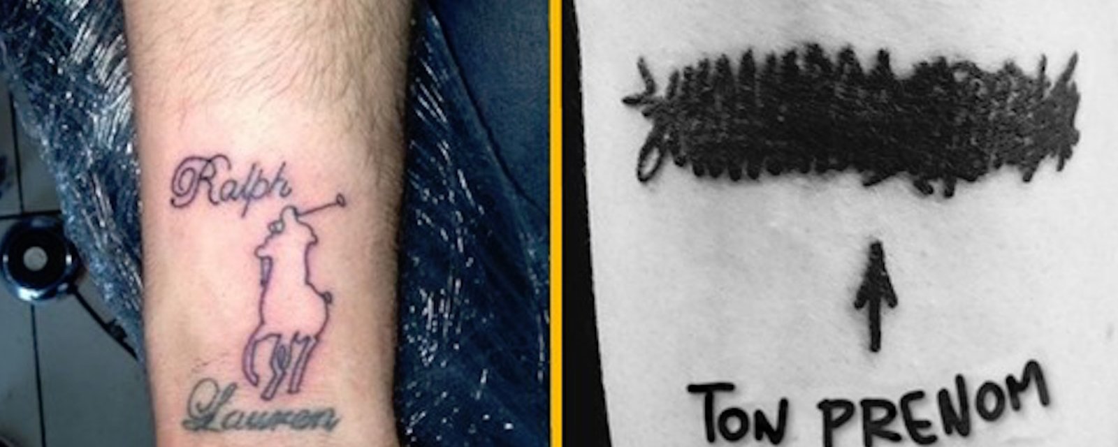 14 tatouages modifiés après une séparation