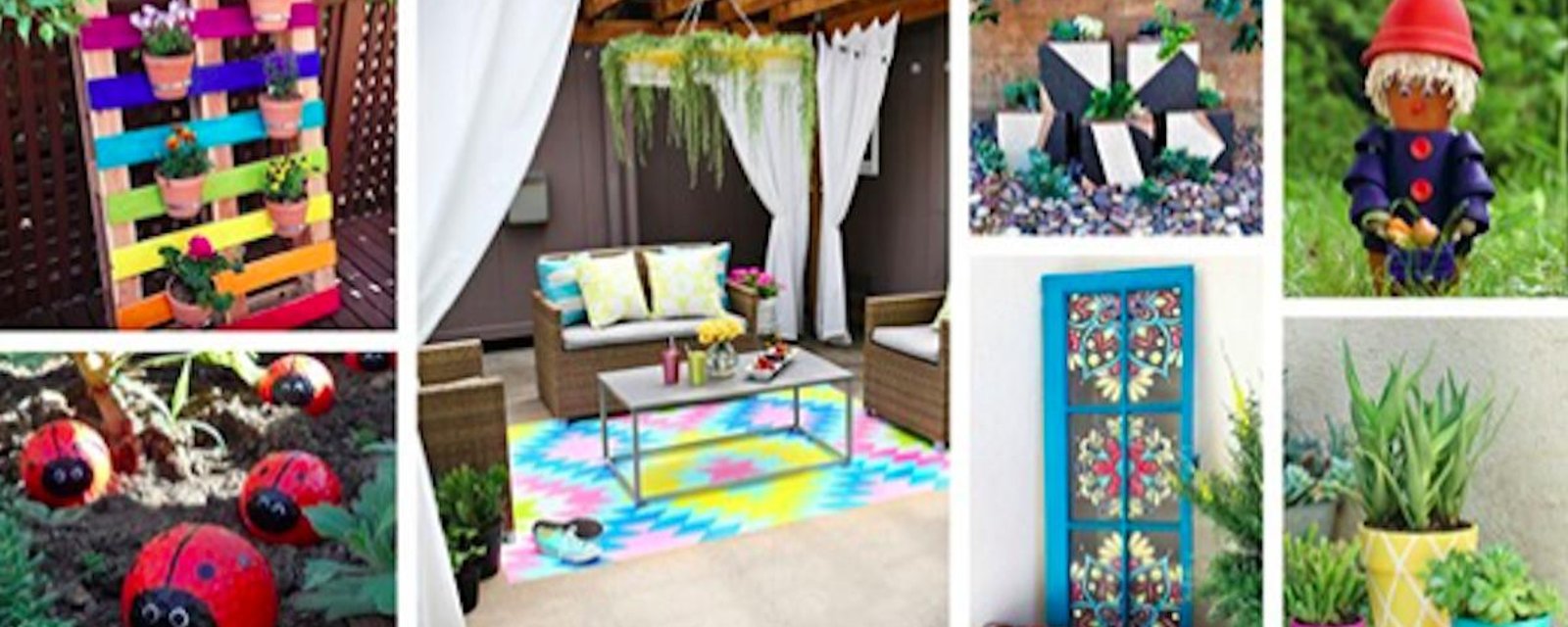 24 projets DIY pour mettre plus de couleurs dans votre cour!