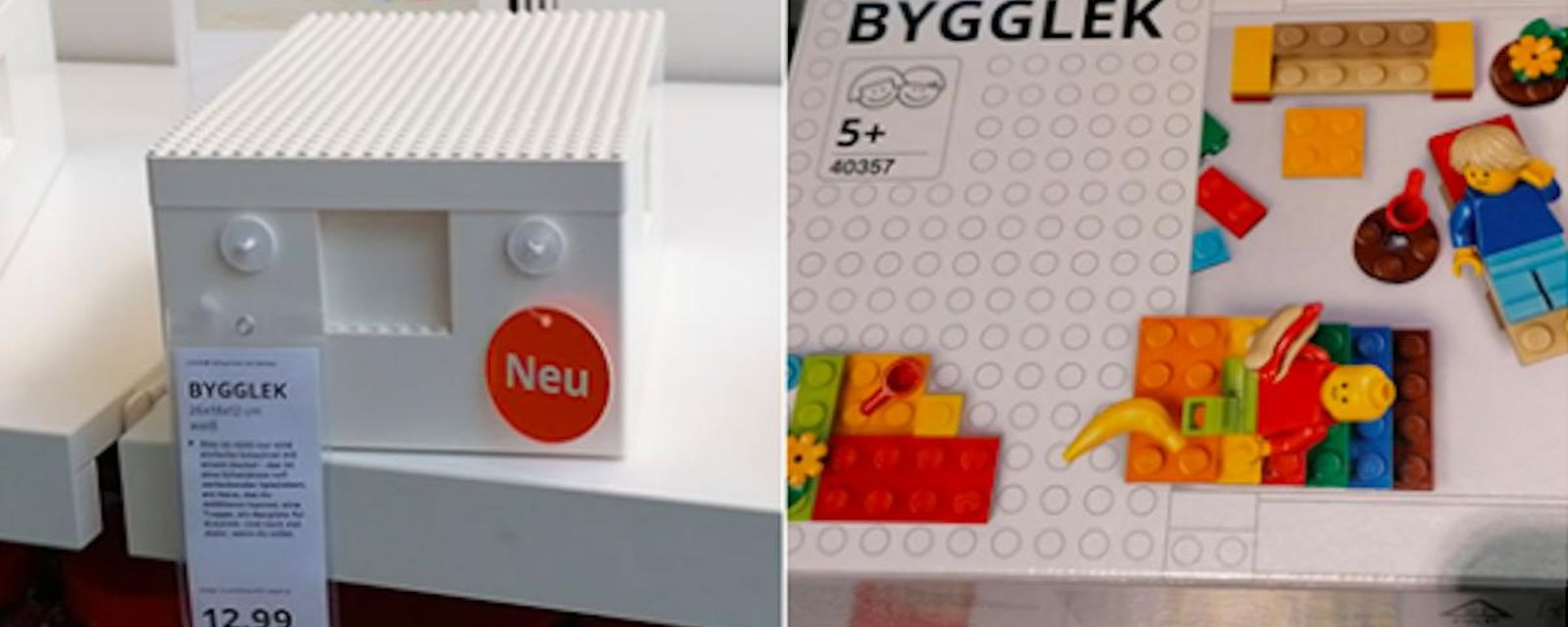 IKEA et LEGO s’associent pour offrir aux adeptes des petites briques, des boites de rangement officielles
