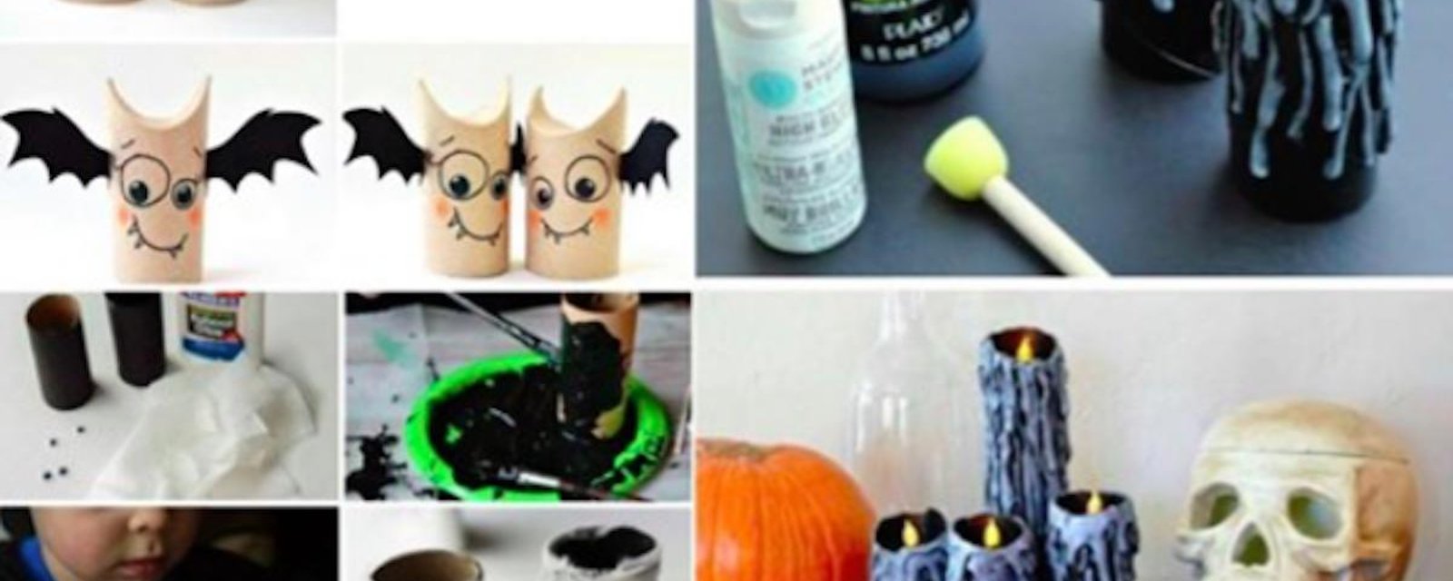 10 bricolages d'Halloween à faire avec des rouleaux de papier de toilette