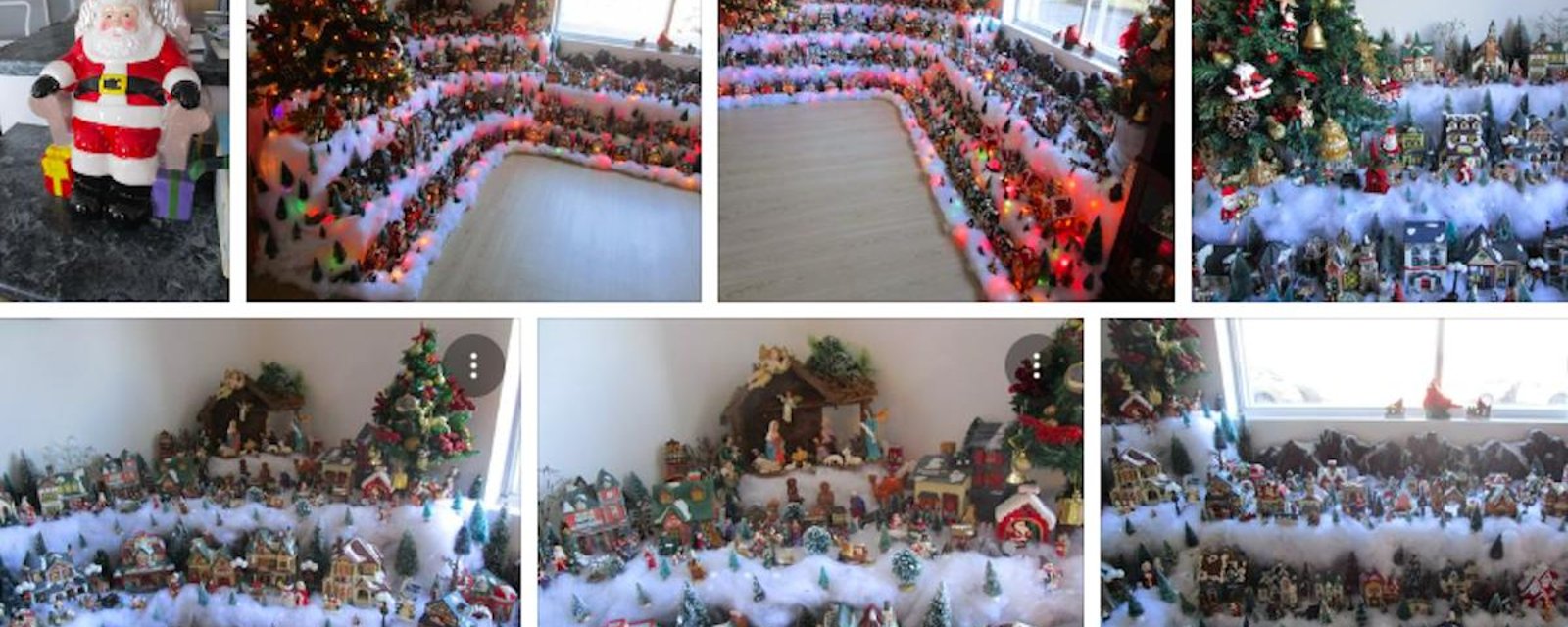 Cette Québécoise est certainement une des plus grandes passionnées de Noël! Son énorme village en témoigne.