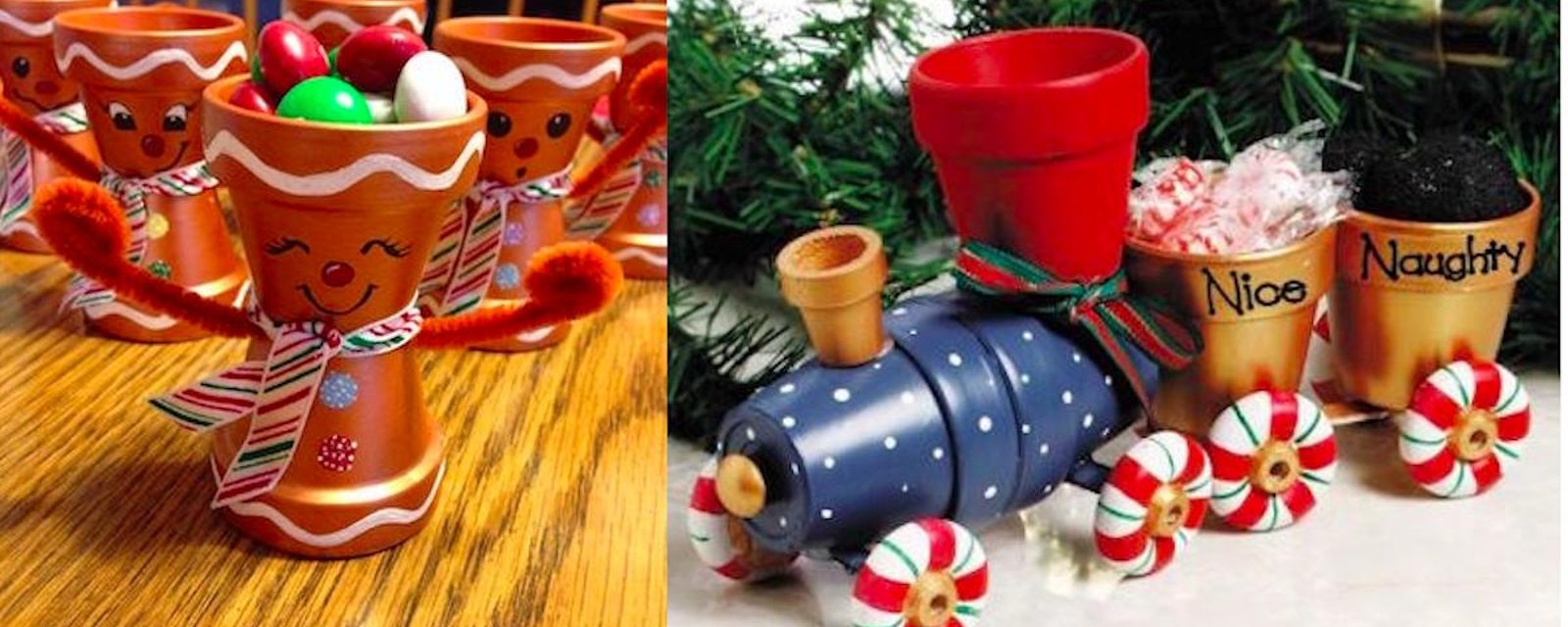 20 créations festives à faire avec des pots de terre cuite