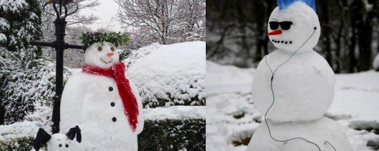 40 bonshommes de neige originaux qui agrémentent l'hiver