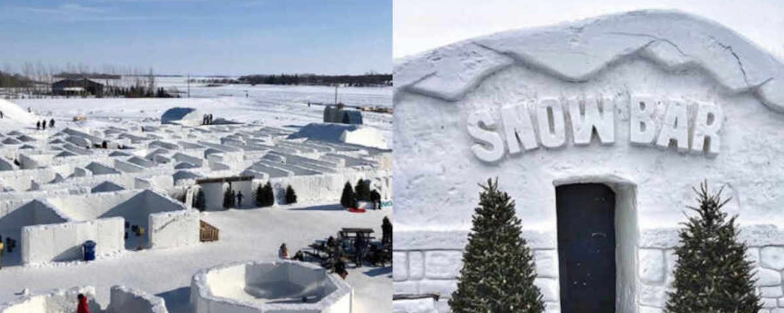 Le plus grand labyrinthe de neige au monde se trouve au Canada