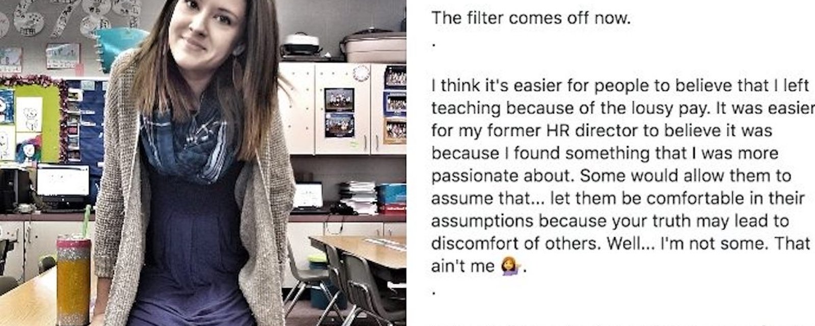 Dans une publication rapidement devenue virale, une enseignante explique en 5 points pourquoi elle a démissionné