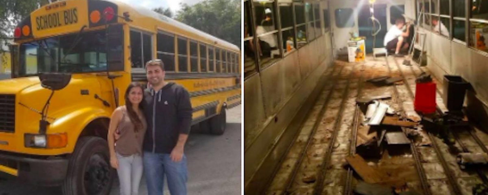 Ce couple a transformé ce vieux bus scolaire en superbe habitation nomade