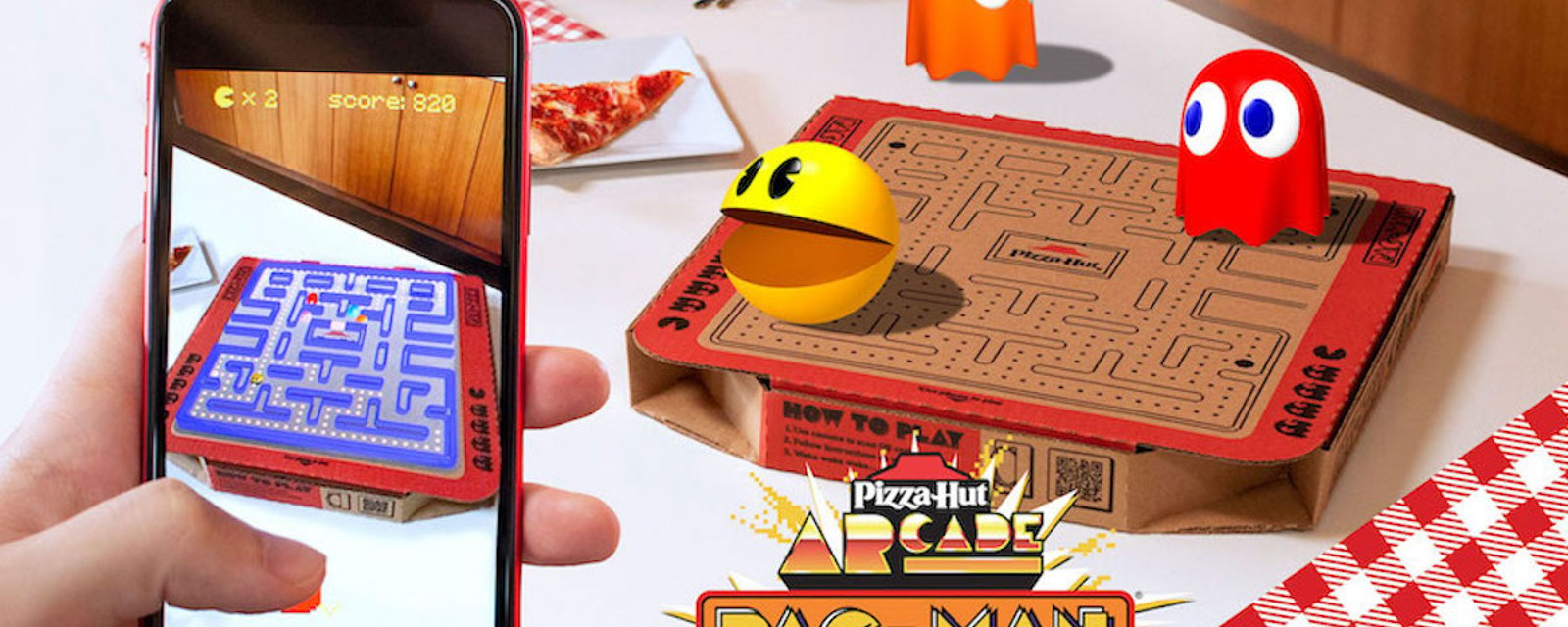 Pizza Hut a créé des boites à pizza pour jouer à Pac-Man