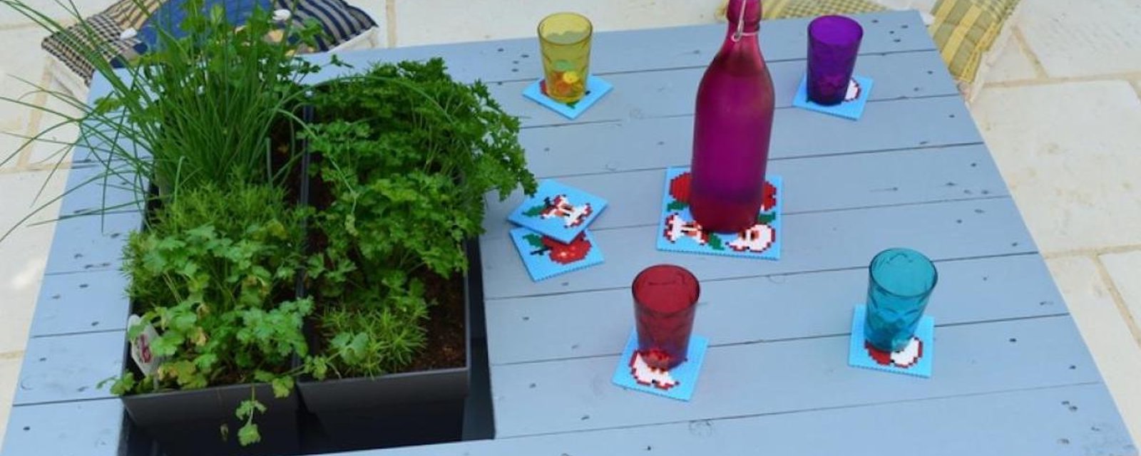 15 idées de tables avec jardinières que vous pouvez construire avec des matériaux recyclés