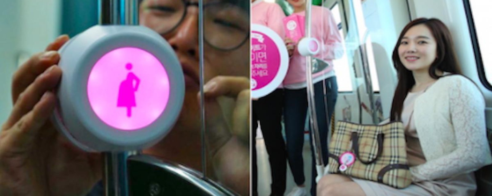 Une invention pour aider les femmes enceintes à avoir une place assise dans le métro