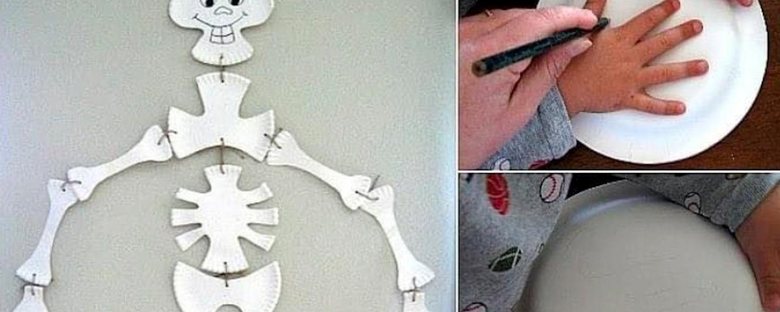 Comment faire un beau squelette avec des assiettes en papier