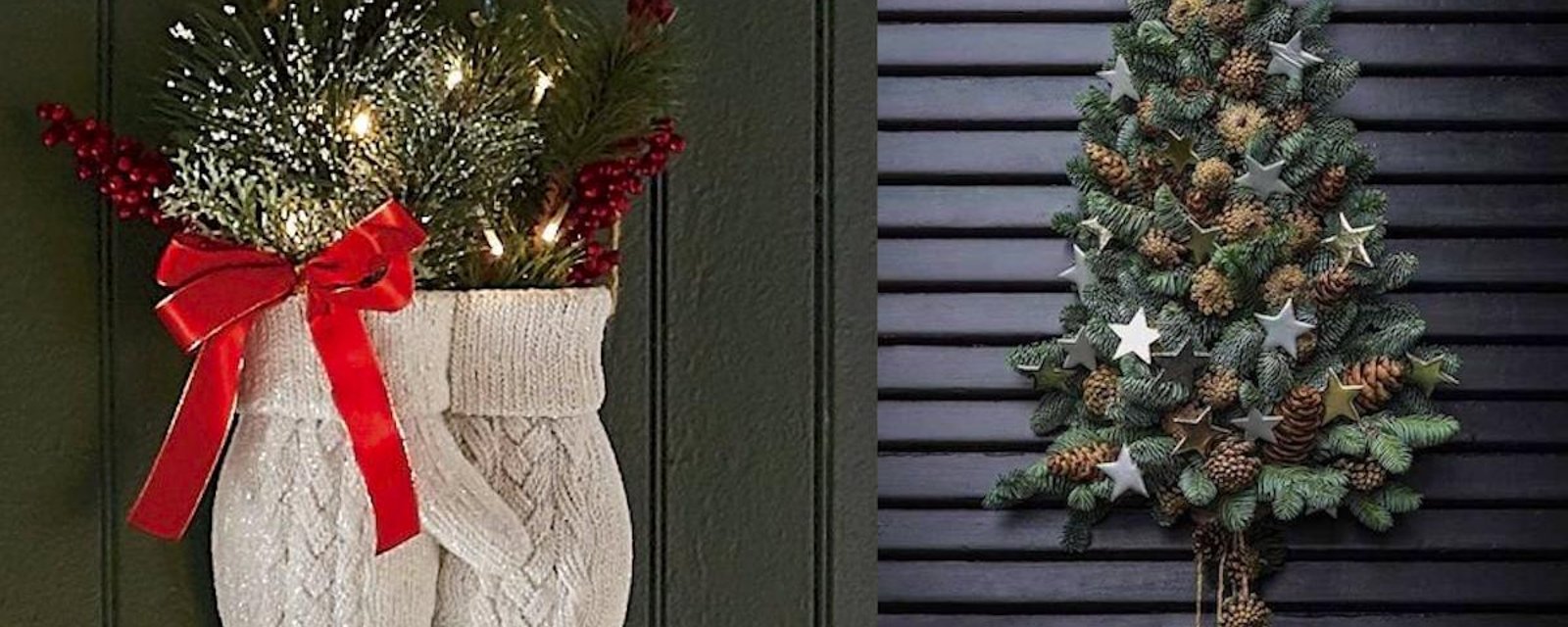 14 idées de décorations de Noël pour le terrain et le balcon